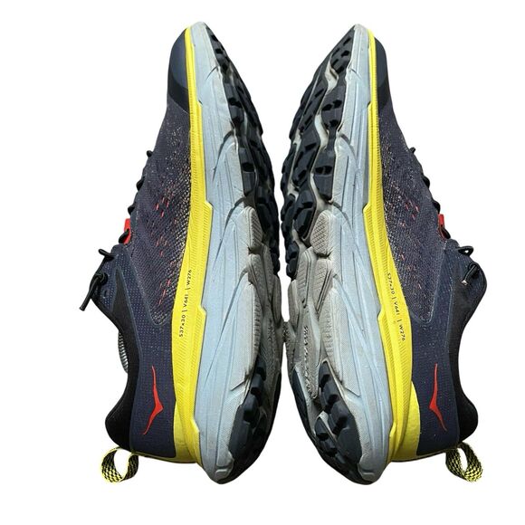 Hoka One One Challenger RTR 6 Men’s EU 9.5 43.5 Gray Red Yellow Running Lace Up - Picture 2 of 11